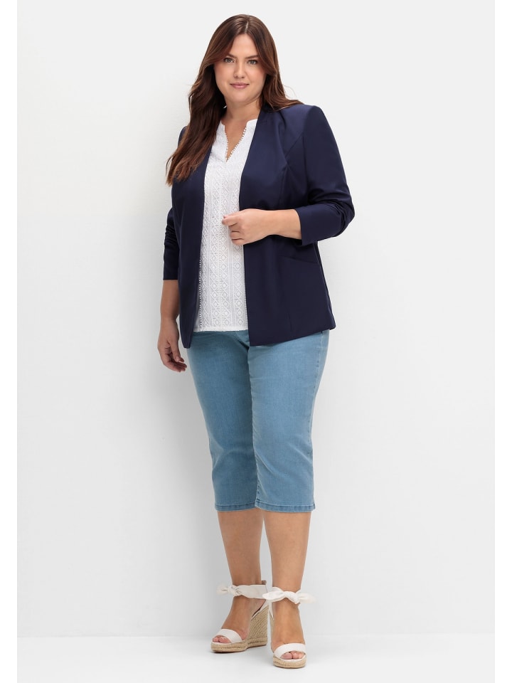 sheego Blazer in marine günstig kaufen