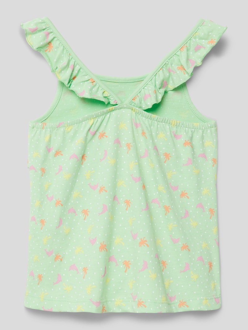 Trägertop mit Allover-Muster in mint
