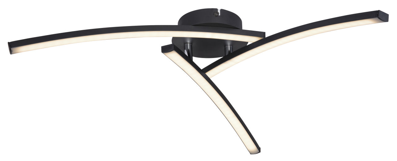 Globo Lighting - TANSY I - Deckenleuchte Metall schwarz matt, LED