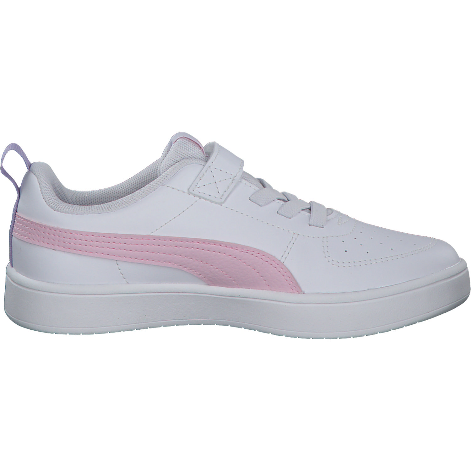 Puma Rickie AC PS 385836 W, Sneakers Low, Kinder, puma white-pearl pink-vivid vi