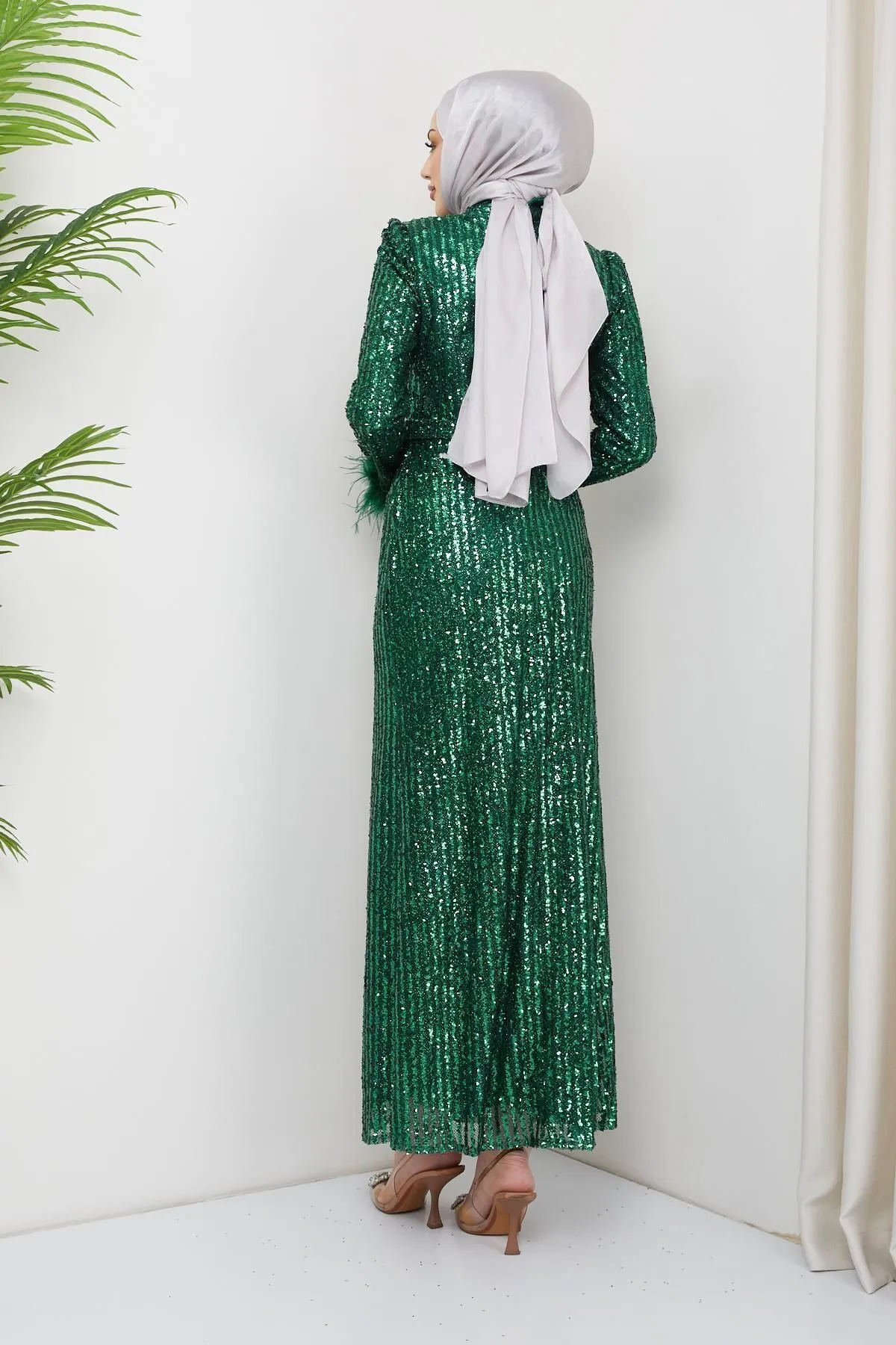 Olcay  Abendkleid - Grün - Lang