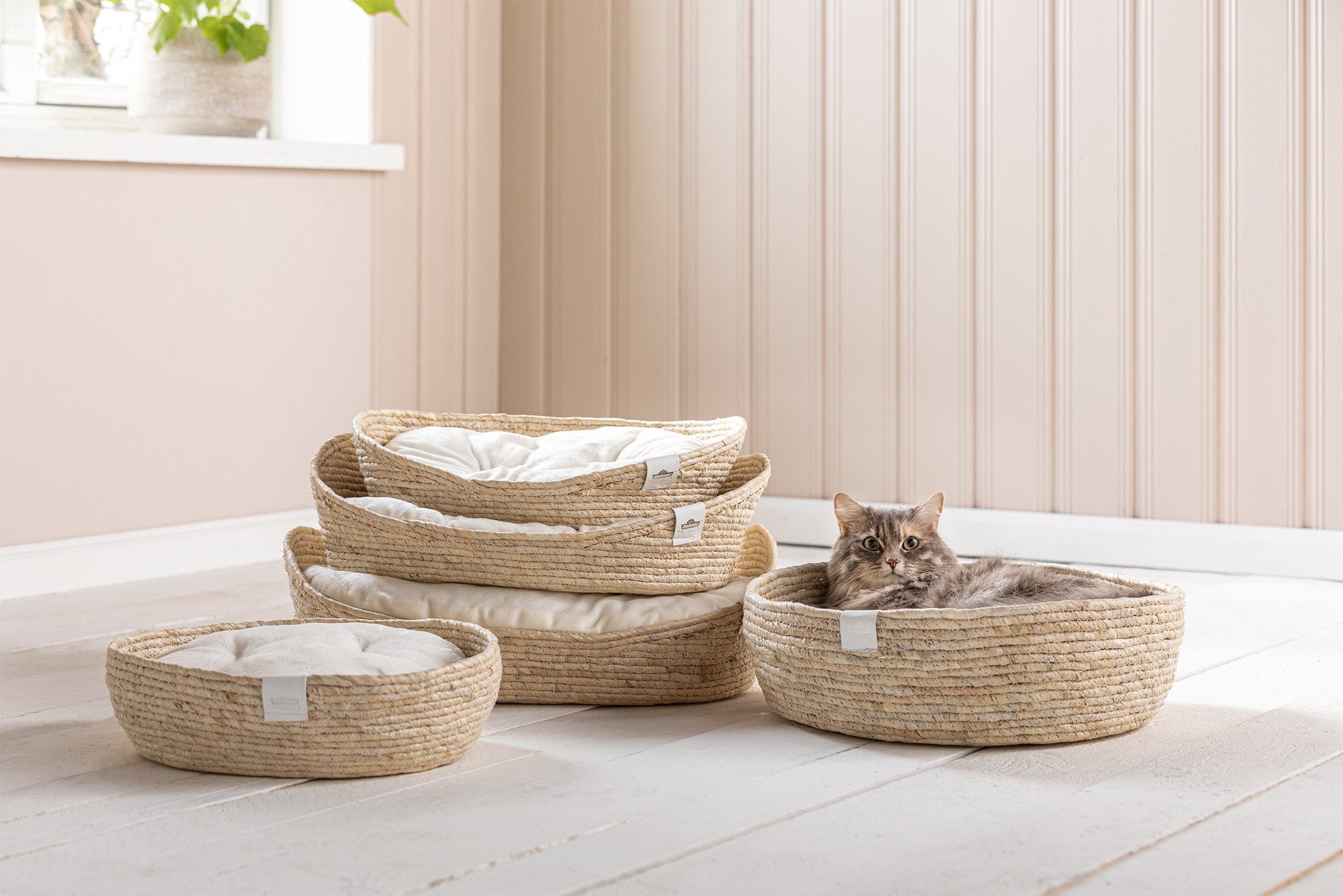 Dehner Tierbett Kuschelbett Guter Schlaf, versch. Größen, exquisites, hochwertiges Hundebett/Katzenbett