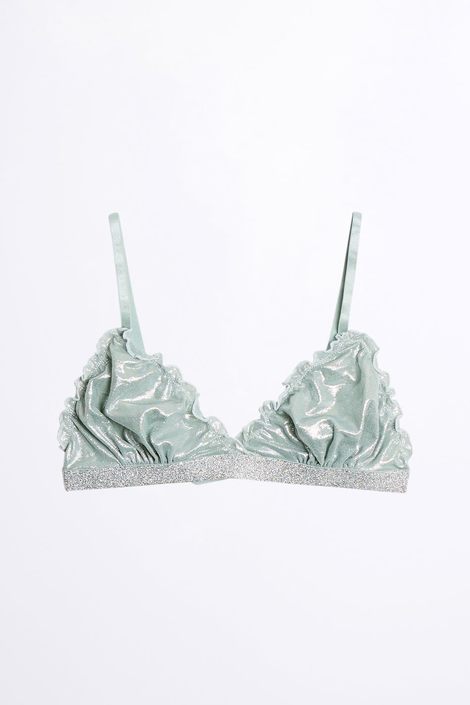 Eva glitter triangle bra