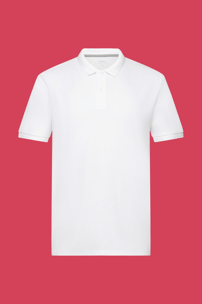 Slim-Fit-Poloshirt aus Baumwoll-Piqué