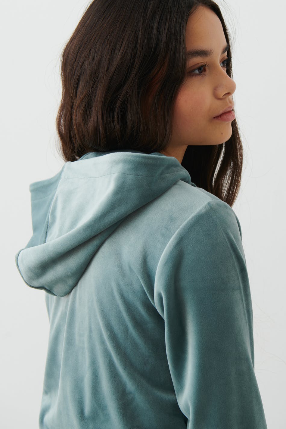 Y velour zip hoodie