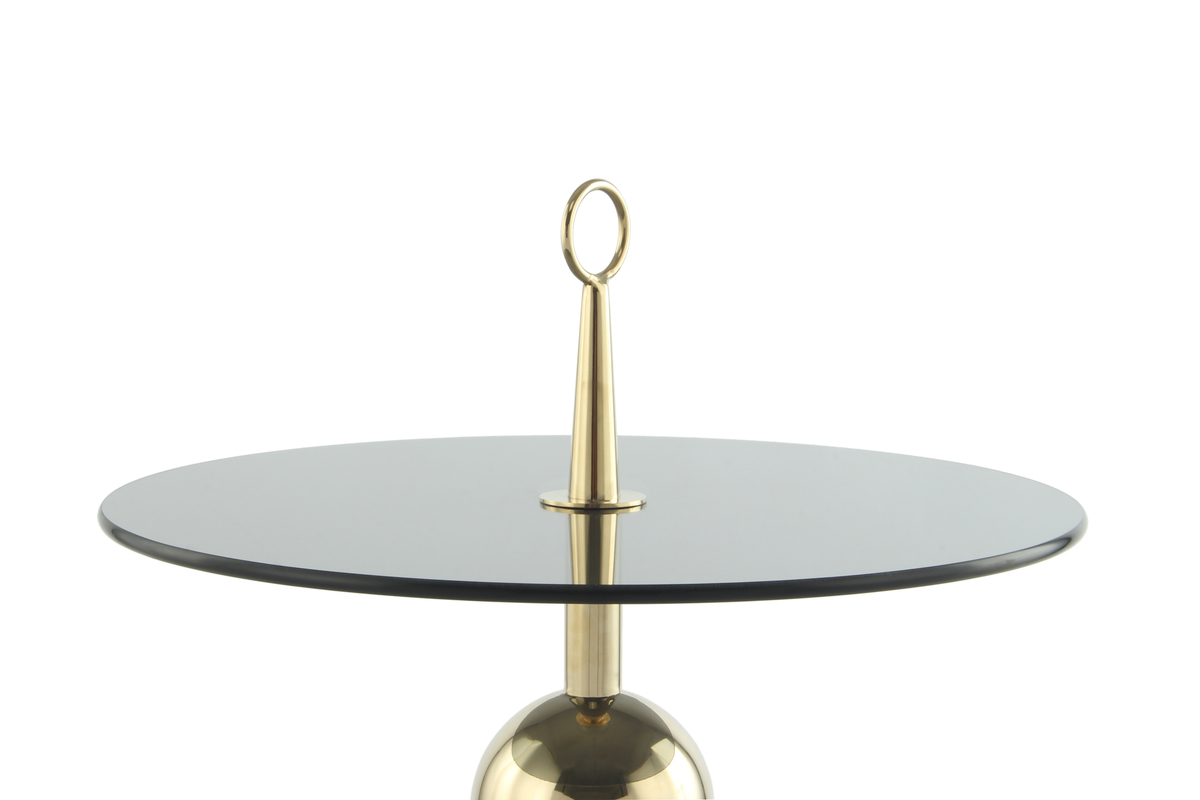 Kayoom Beistelltisch Ontario 325 Gold / Grau