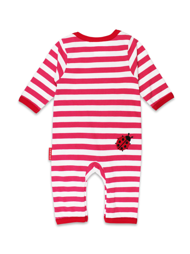 Toby Tiger Strampler mit Erdbeer Applikation in rosa günstig kaufen