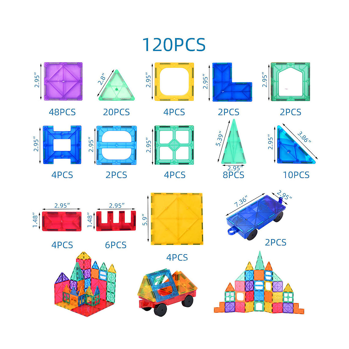 Magnetische Bricks Bausteine Set Konstruktor Spiele Magnet Designer