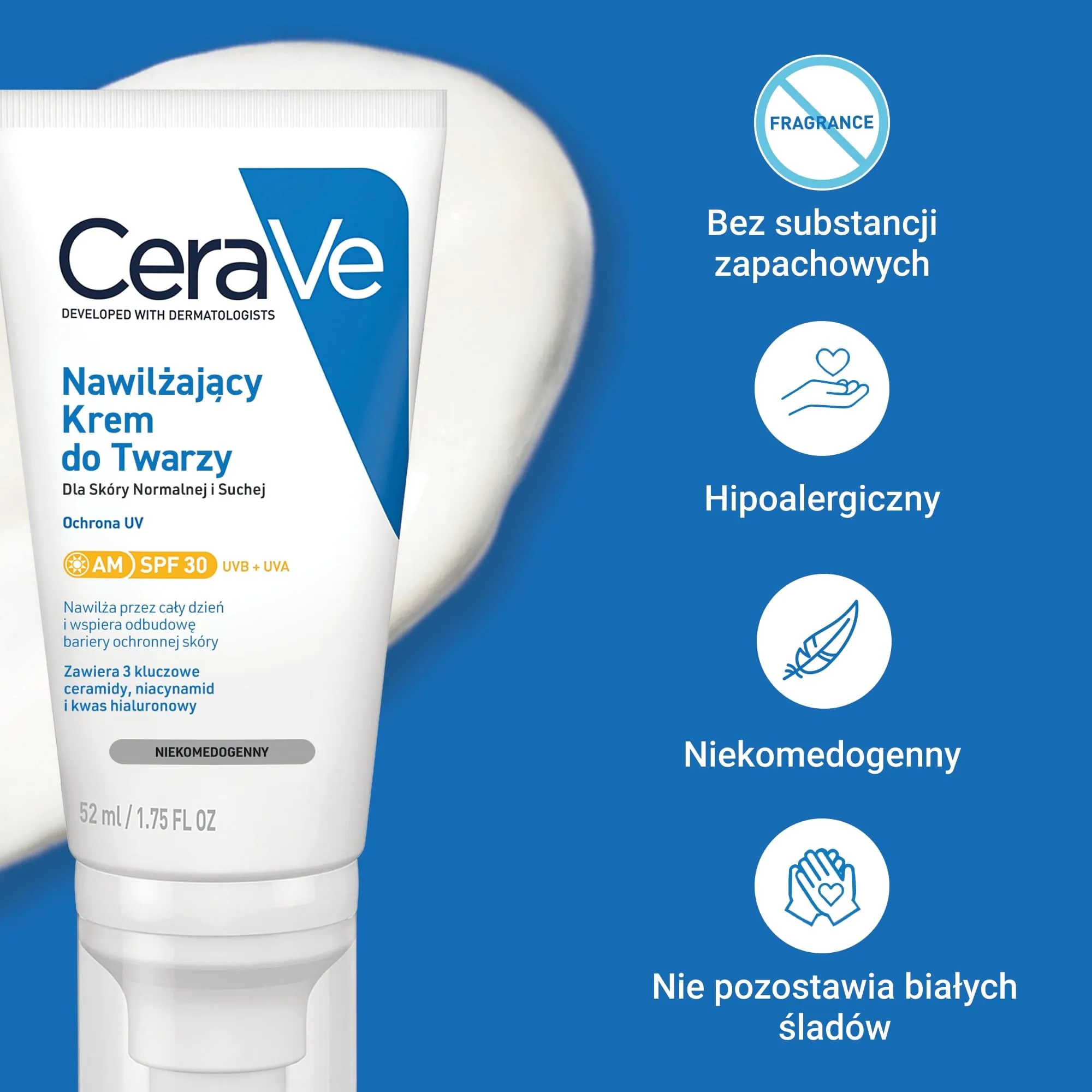CeraVe hidratantna krema za lice SPF30 za normalnu do suhu kožu