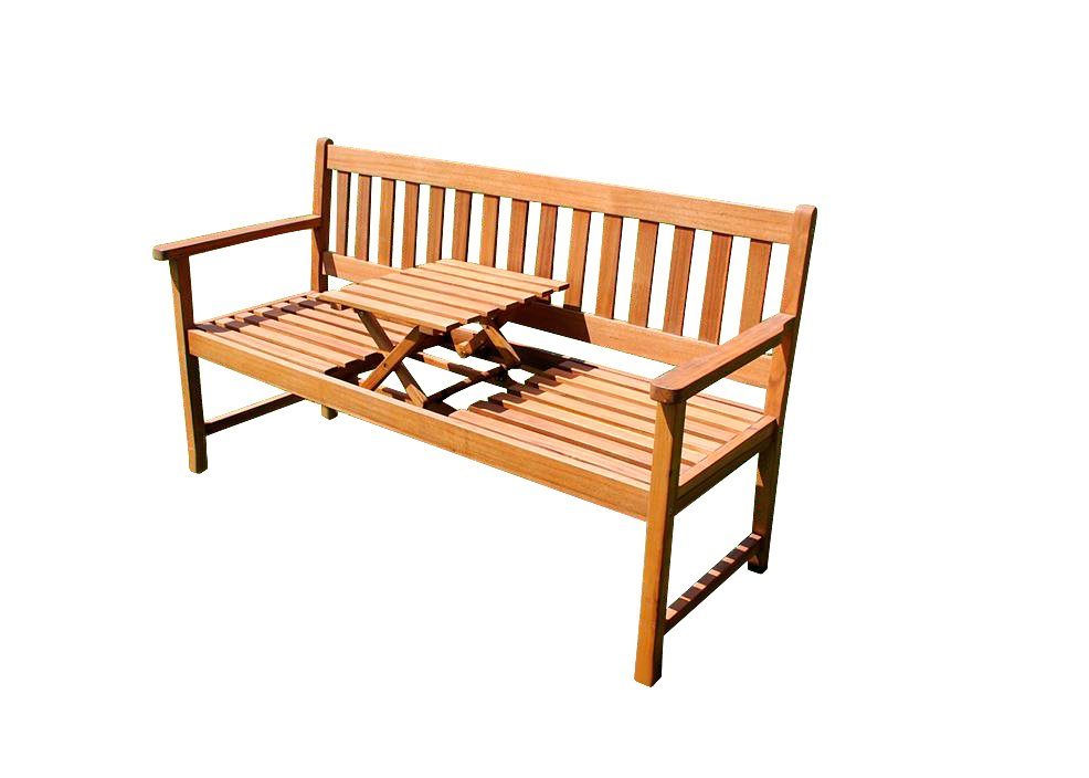 Junado® Gartenbank Laura, massives Akazienholz, 3-Sitzer, 157 cm