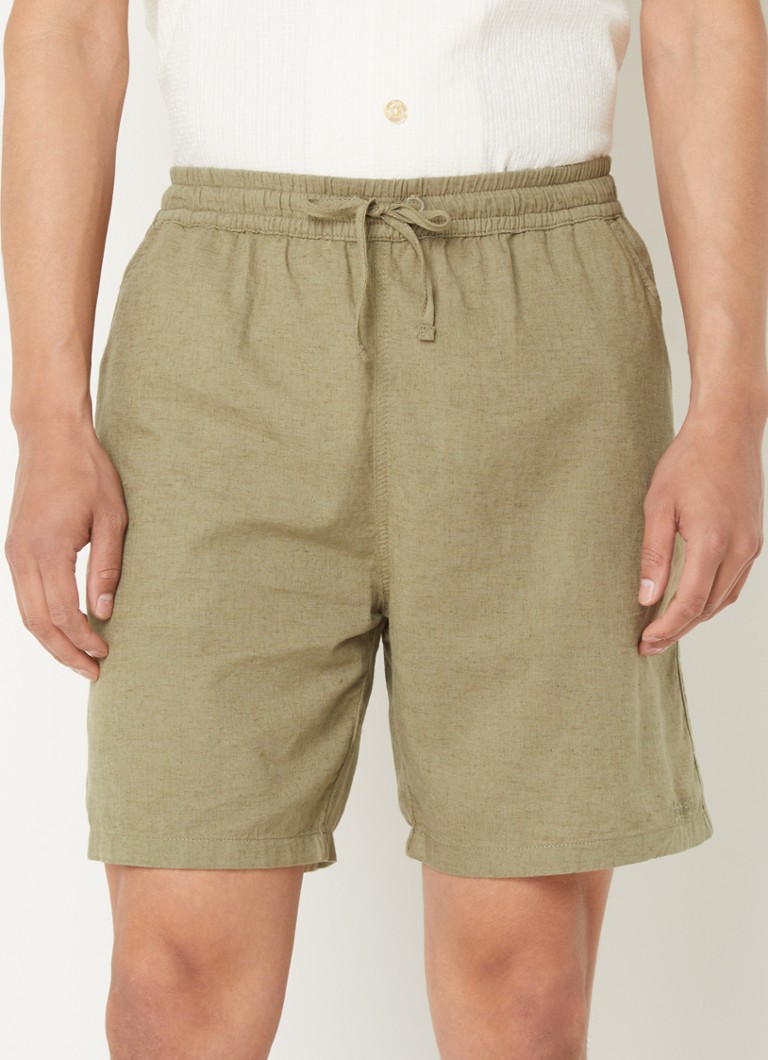 Forét Serene straight fit shorts in linen blend