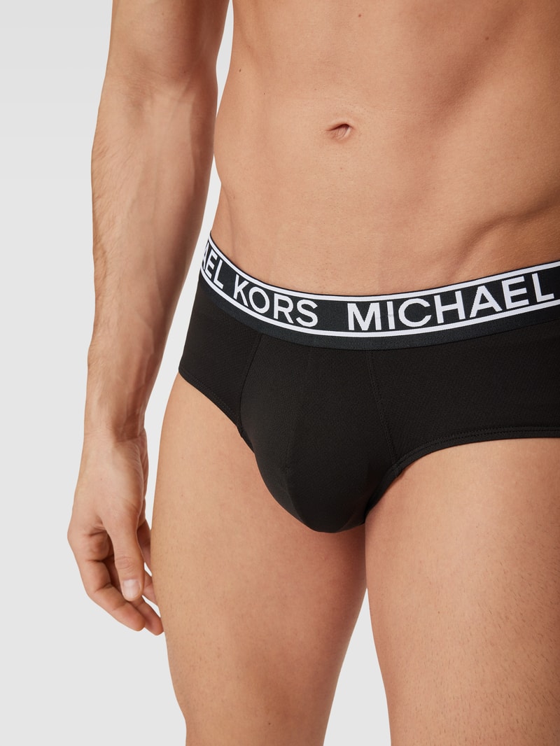 Boxershorts mit elastischem Logo-Bund im 3er-Pack in schwarz