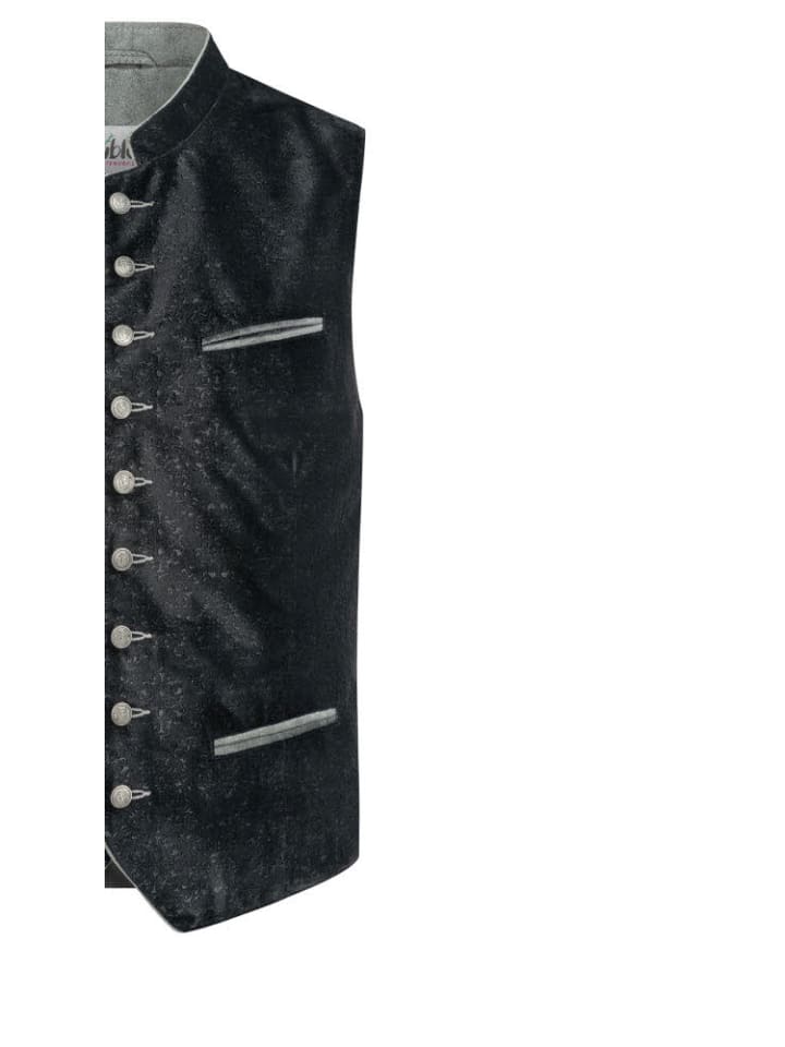 Nübler Trachtengilet Kilian in Schwarz günstig kaufen