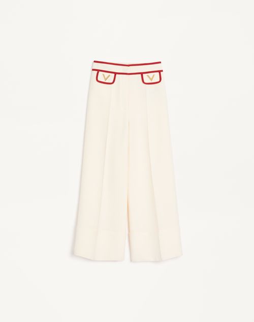 Pantalon en crêpe couture