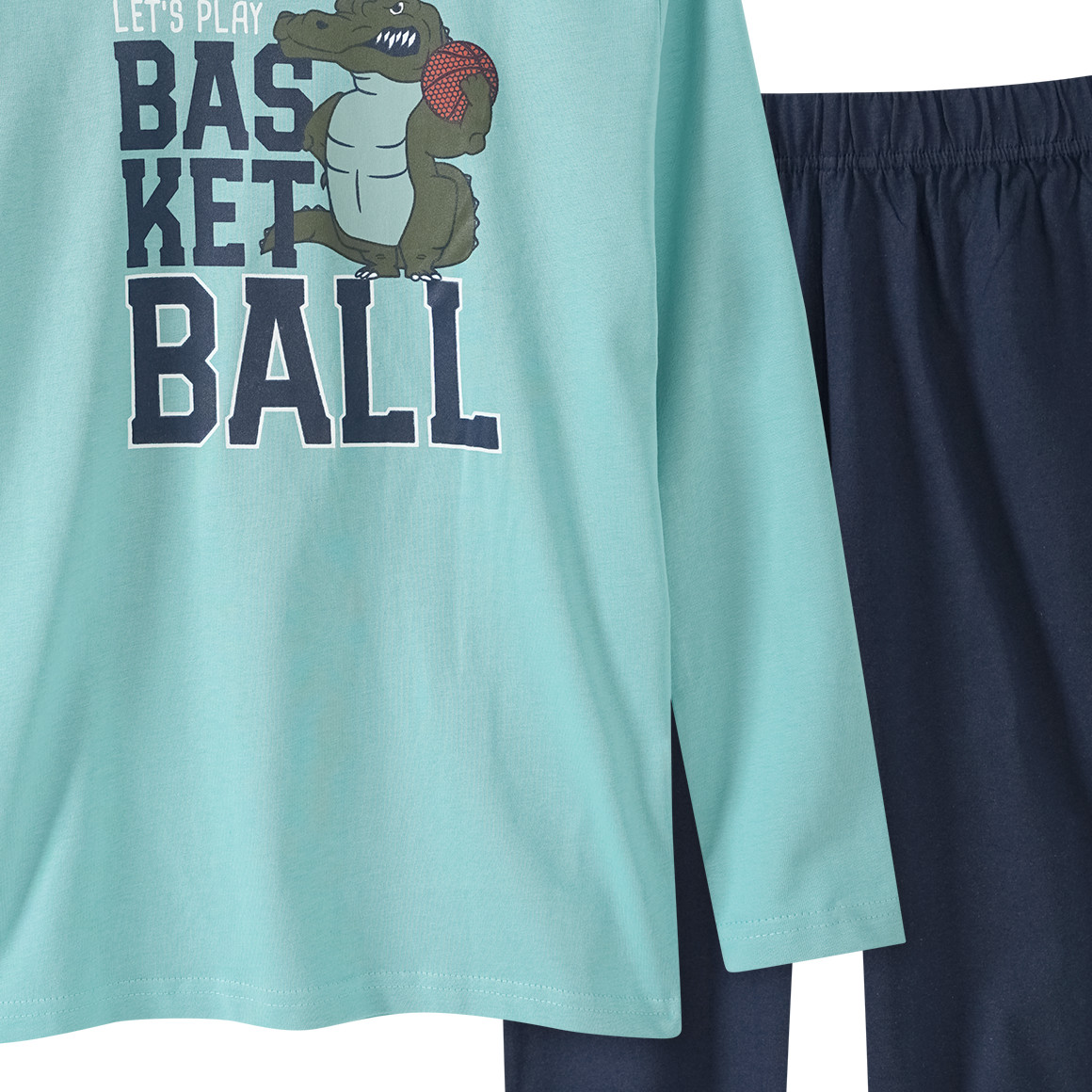 Jungen Schlafanzug mit Basketball-Print