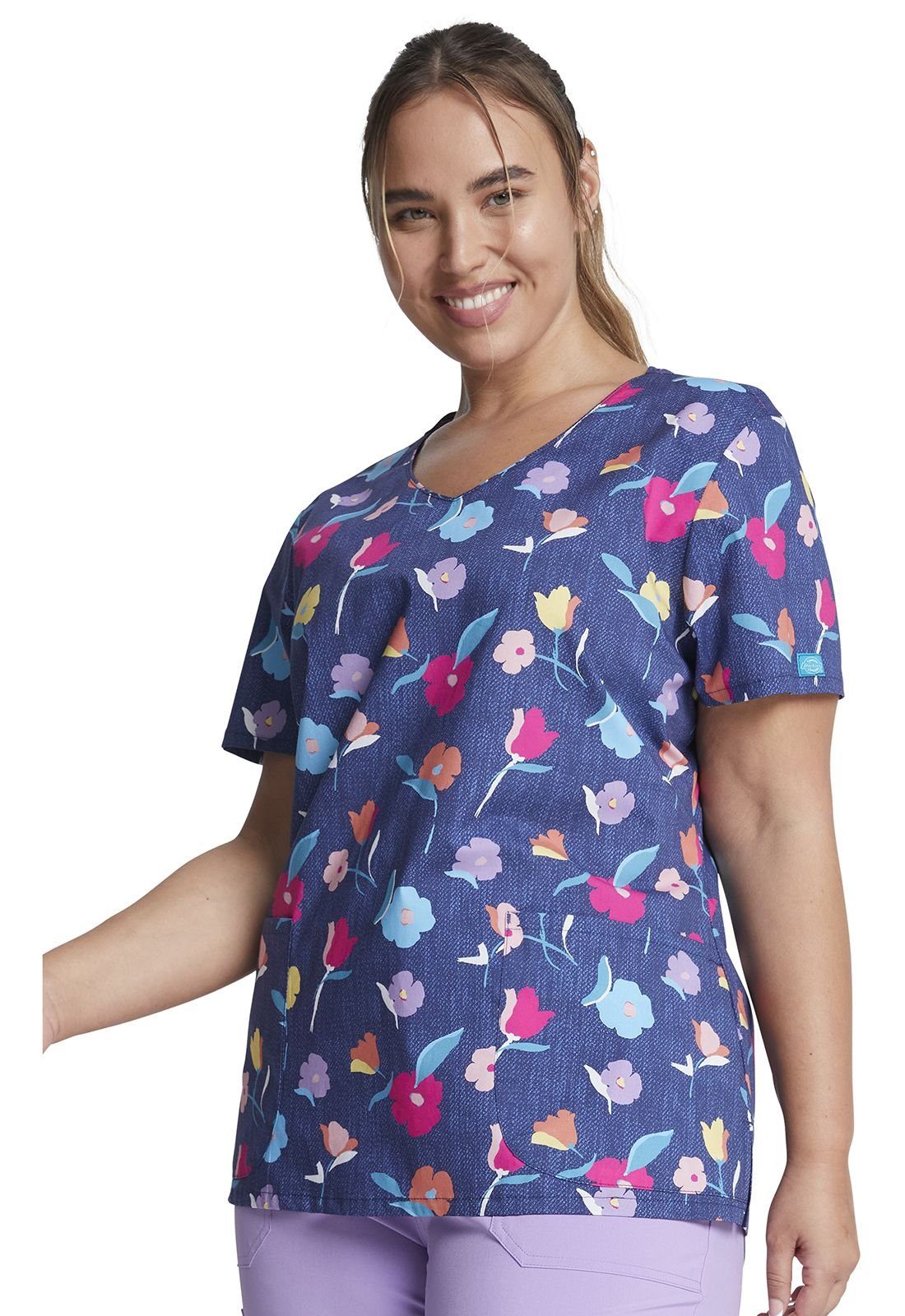 Dickies Funktionsbluse Bunt bedruckter Damen Kasack 