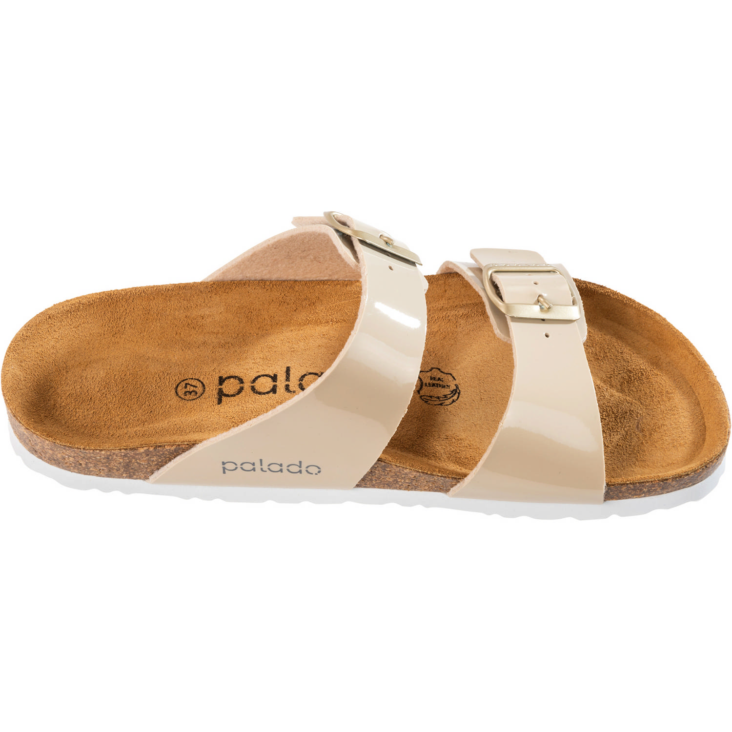 Palado Samos PF, Pantoletten, Damen, Lack Beige