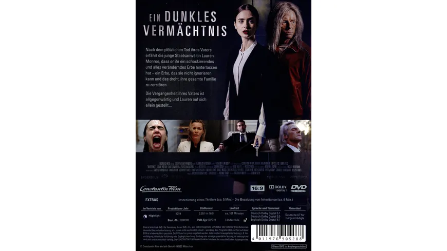 Inheritance - Ein dunkles Vermächtnis
