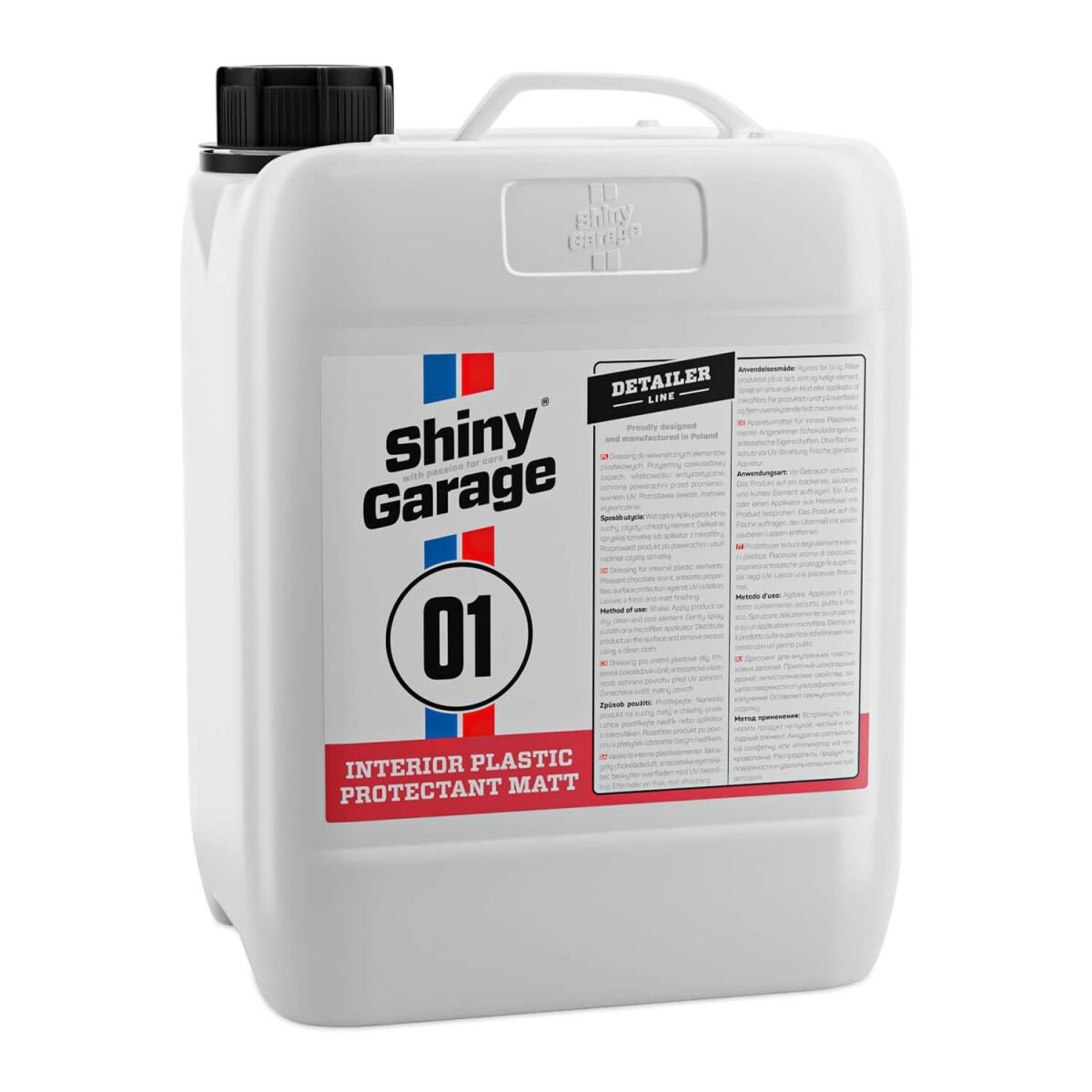 Shiny Garage Interior Plastic Protectant Matt Kunststoffpflege 5L