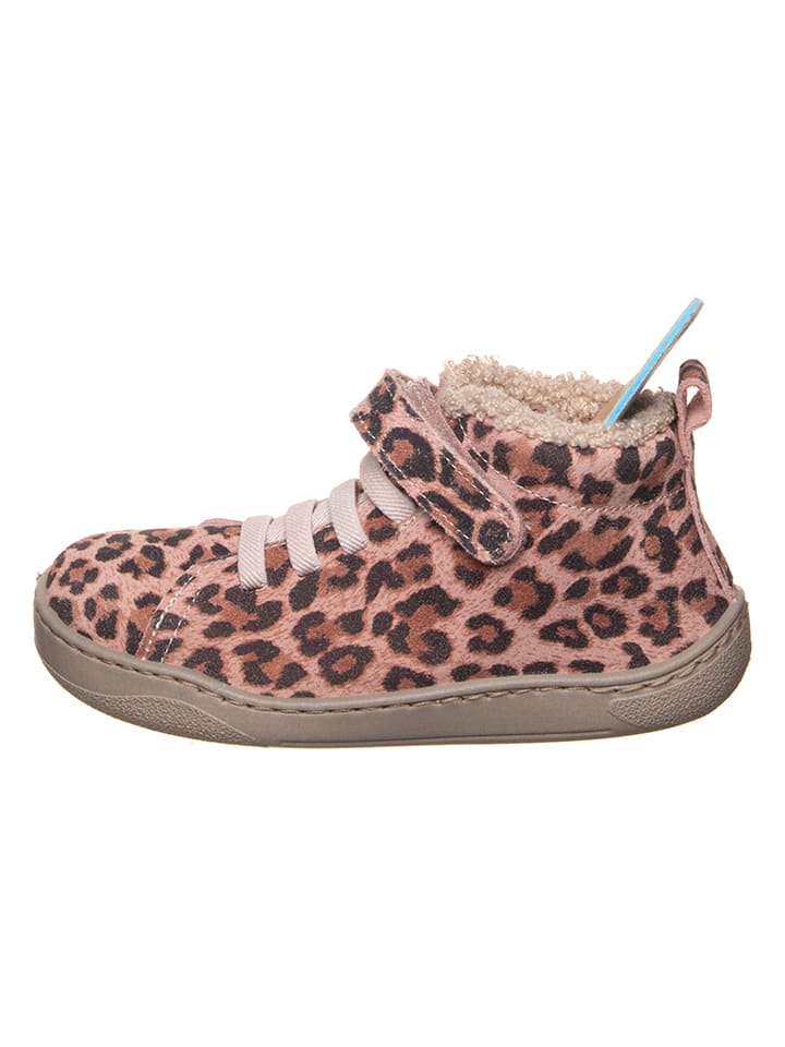 kmins Leder-Barfuß-Schnürschuh in Rosa/ Braun günstig kaufen