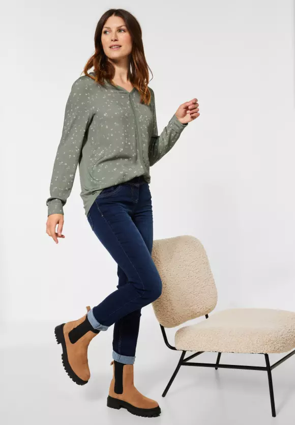 CECIL Bluse im Materialmix