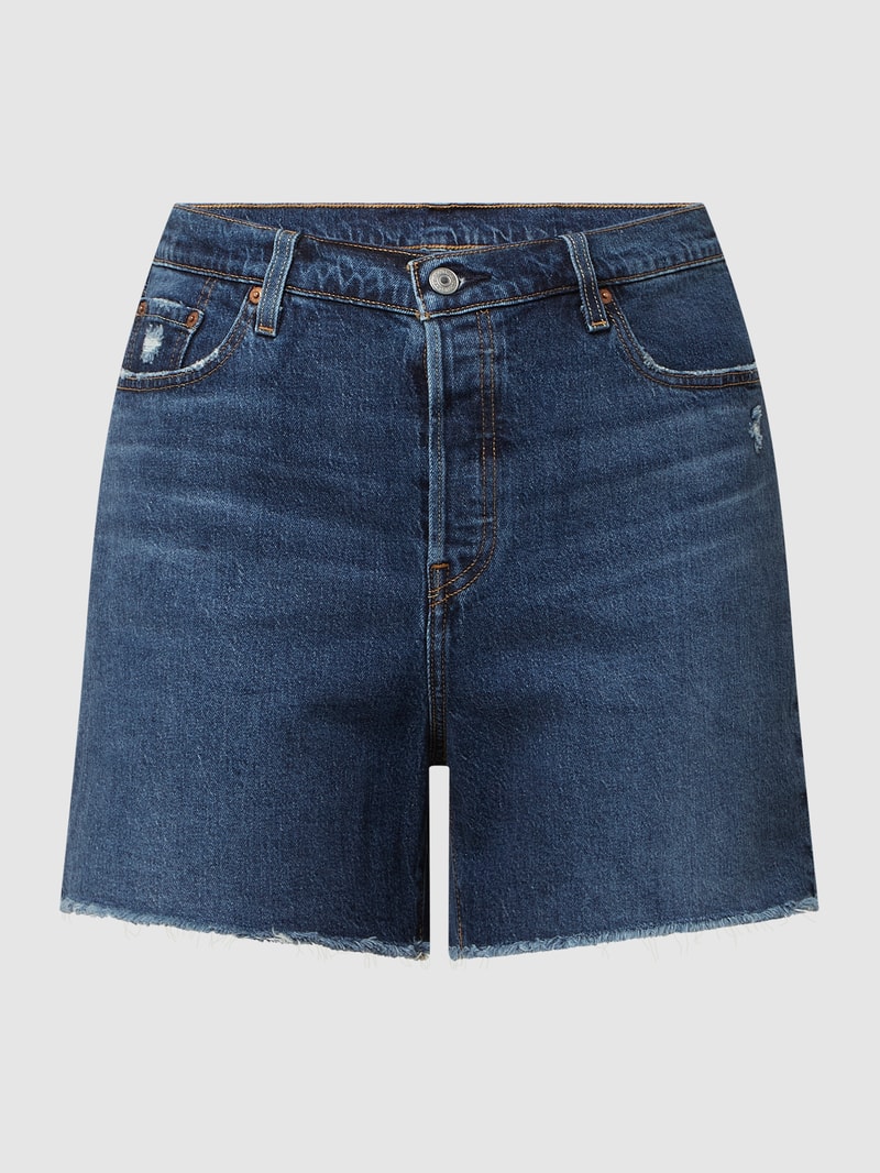PLUS SIZE High Rise Jeansshorts mit Stretch-Anteil Modell '501™' in jeans