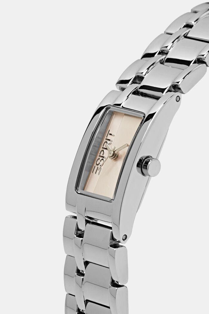 Quadratische Armbanduhr aus Edelstahl