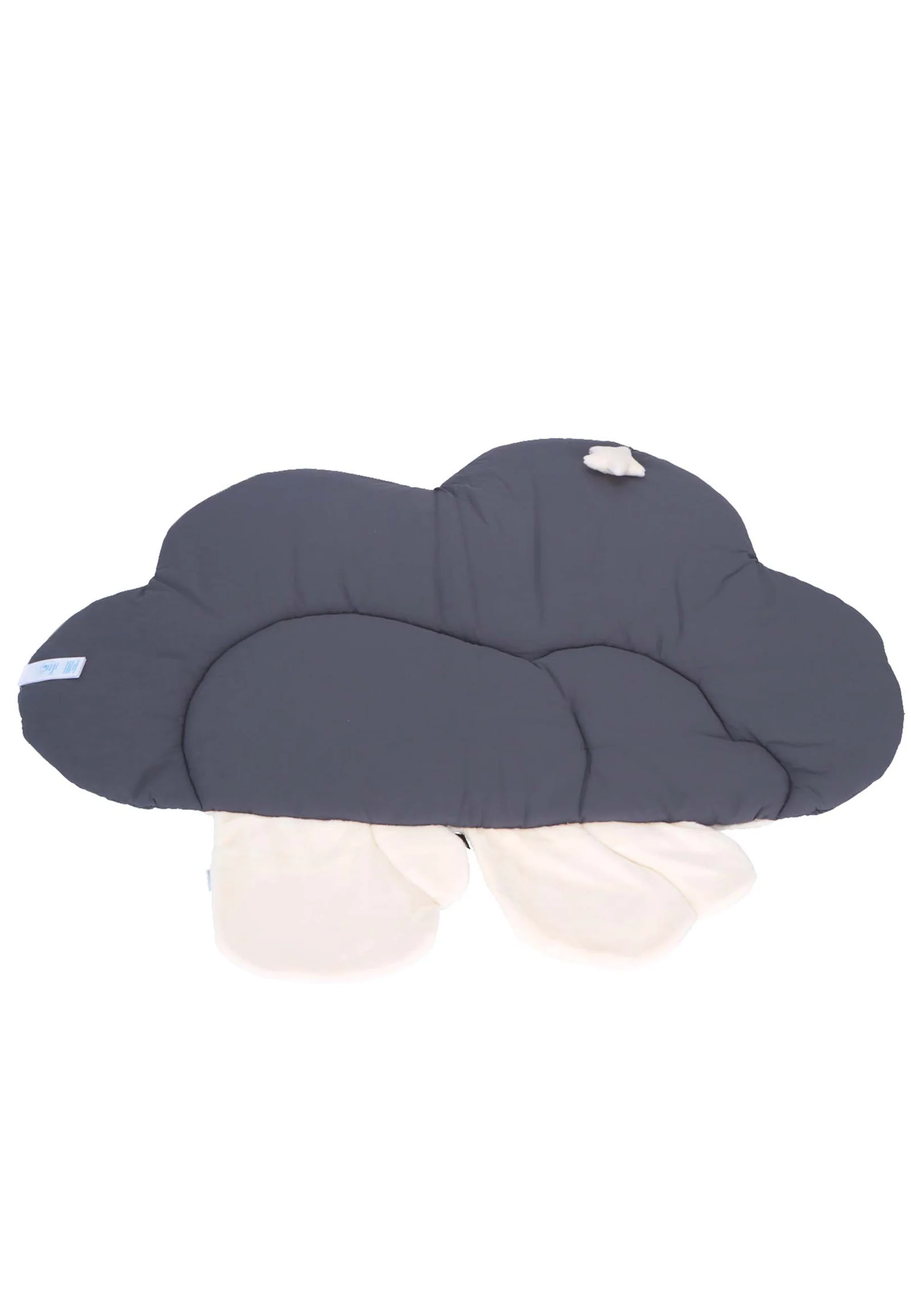 Krabbeldecke Motiv Wolke mit Eisbär Elia, Grau
