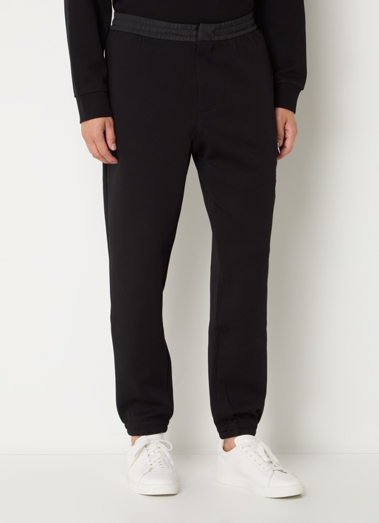 Armani Exchange Tapered fit jogging trousers with side pockets