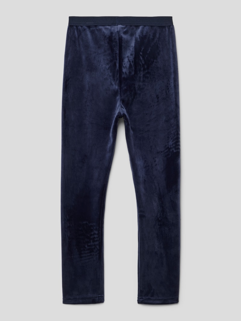 Leggings mit Label-Detail in marineblau