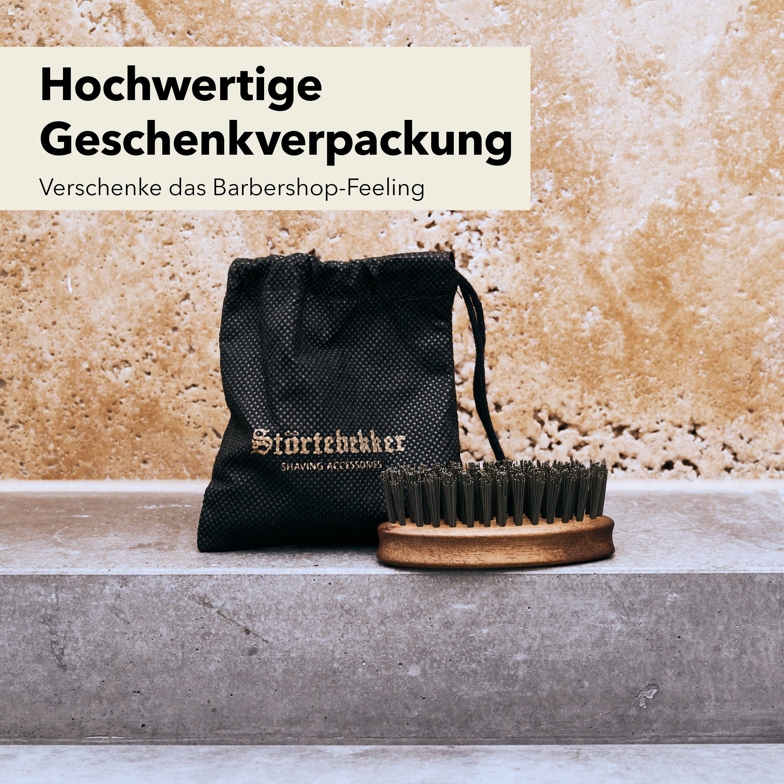 Störtebekker Bartbürste Entwirrt den Bart und bringt ihn in Form - Made in Germany
