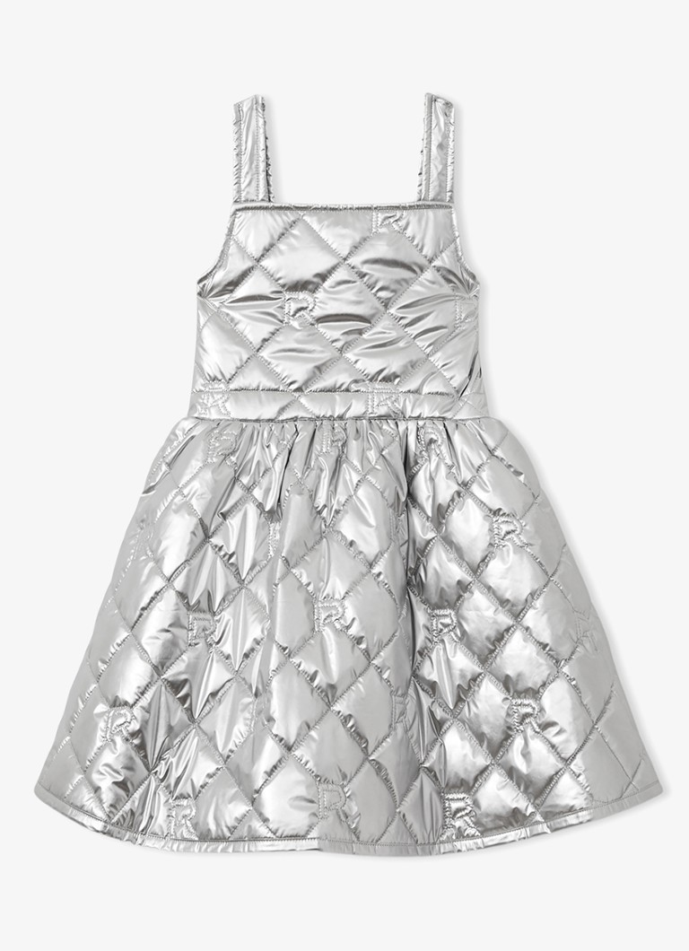 Rochie mini matlasată Reiss Senior cu finisaj metalic