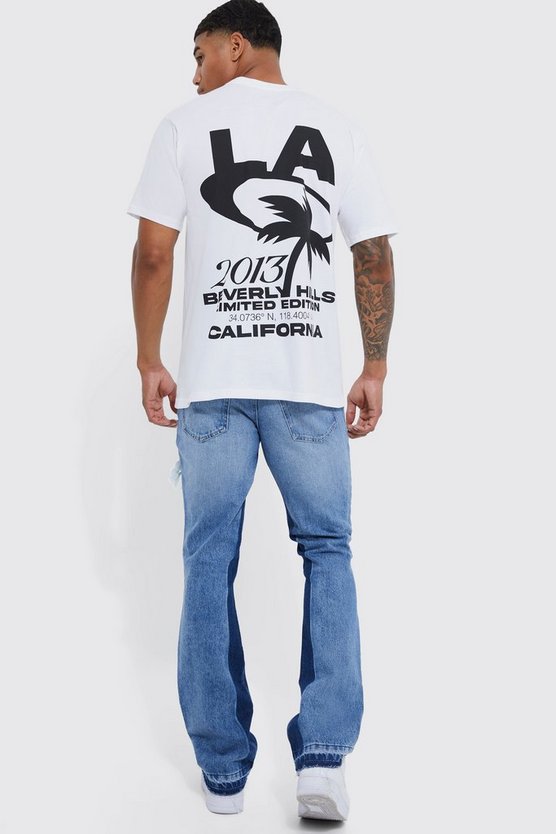 Zerrissene Slim-Fit Schlagjeans
