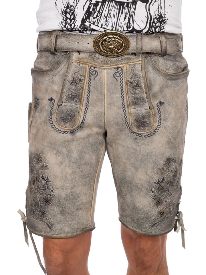 MADDOX Lederhose HOCHGERN in stein günstig kaufen 46