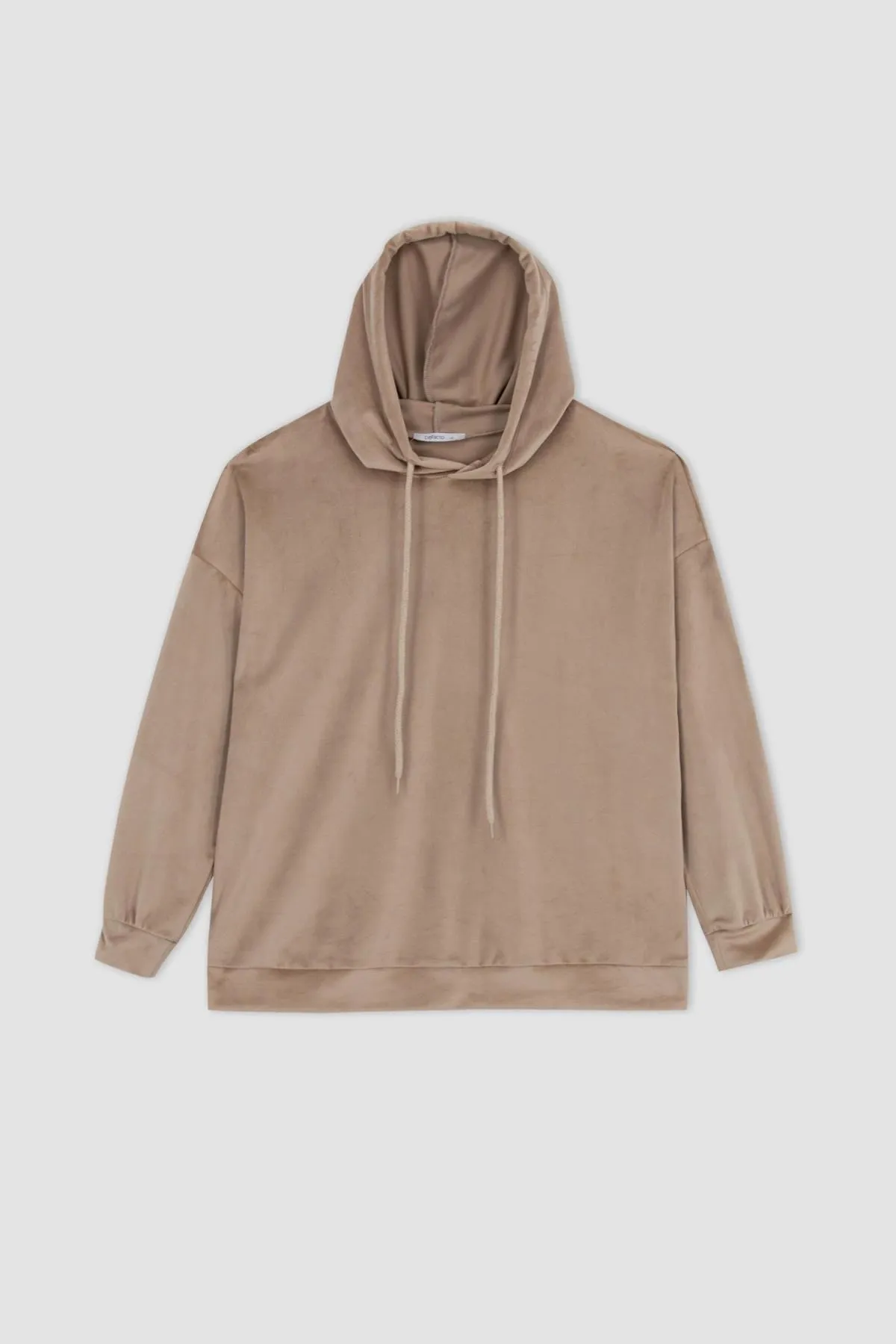 DeFacto  Umstands-Sweatshirt aus Samt mit Kapuzenärmeln und Schwungrad Z6871az22wn