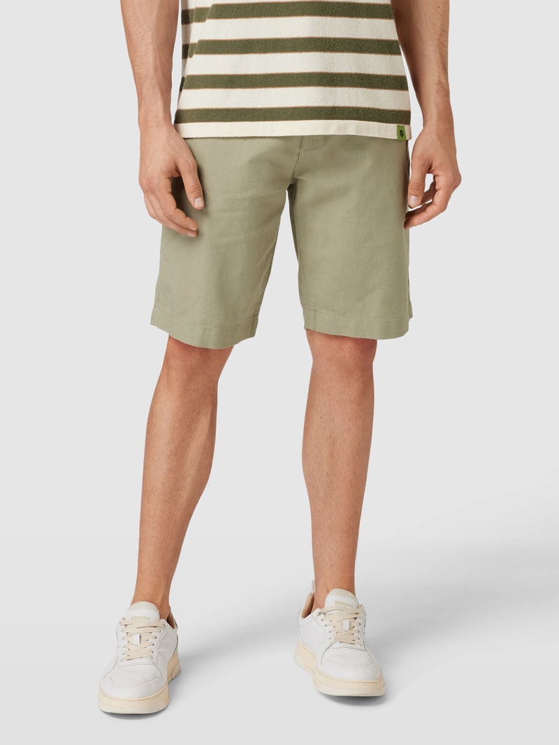 Bermudas mit Eingrifftaschen in hellgrün