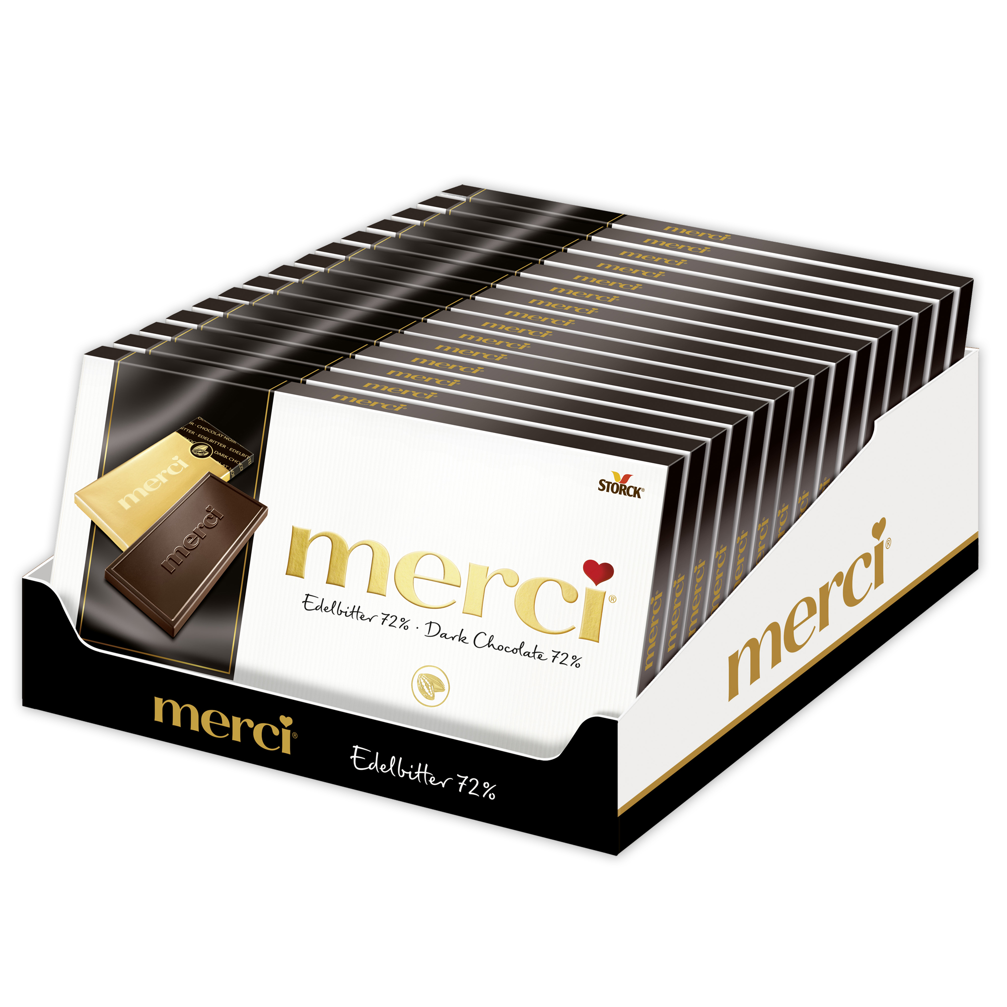 merci Tafelschokolade Edelbitter 72% 100g