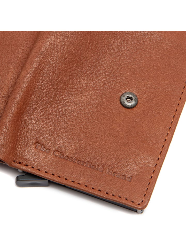 The Chesterfield Brand Kaunas Geldbörse RFID Schutz Leder 7.5 cm in cognac günstig kaufen onesize