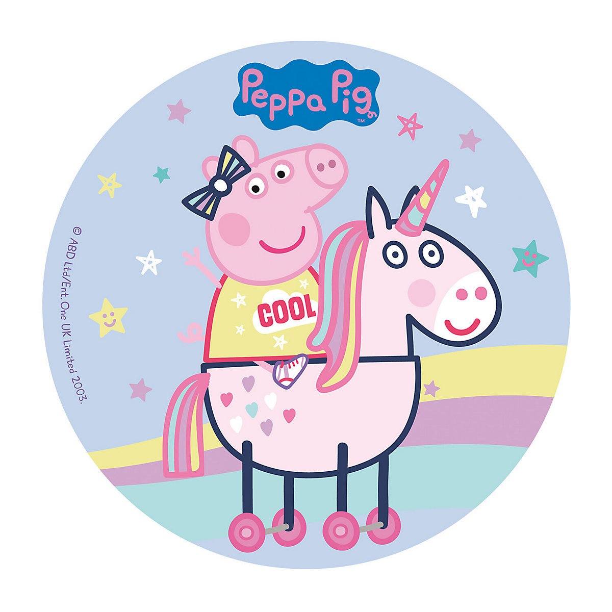 Essbare Tortenaufleger Peppa Wutz (Peppa Pig) 20cm