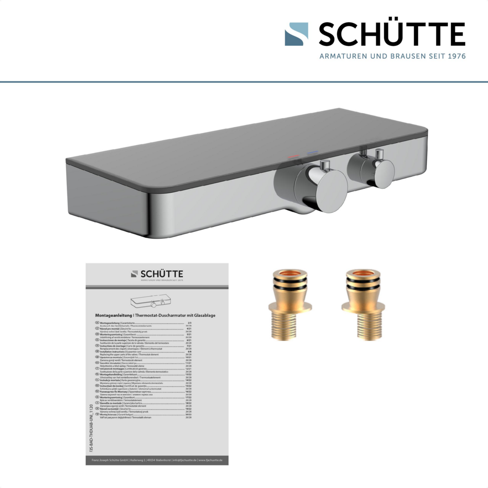 Schütte Thermostat Duscharmatur OCEAN Chrom/Anthrazit