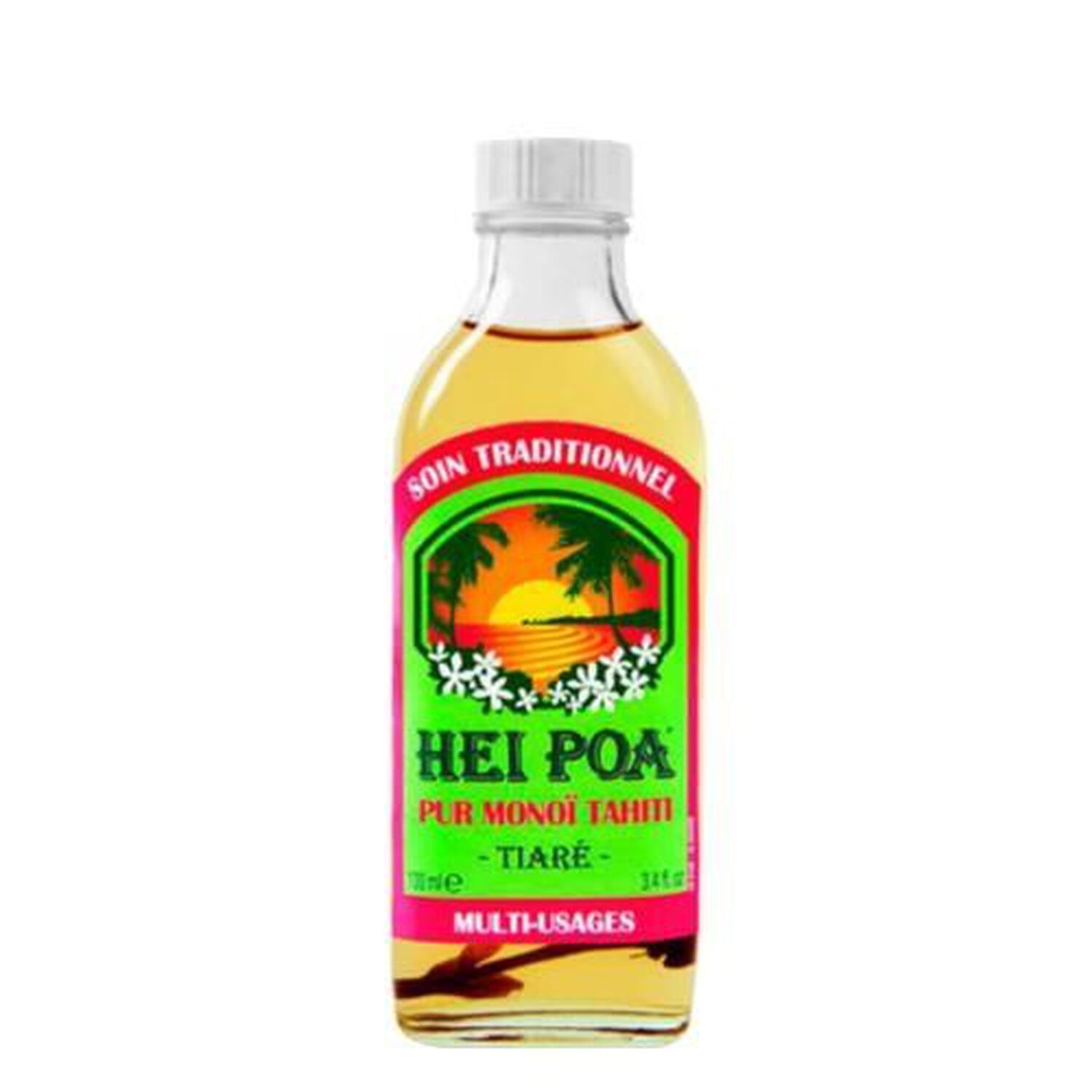 Hei Poa Pur Monoï de Tahiti Tiaré avec la Fleur 100 ml