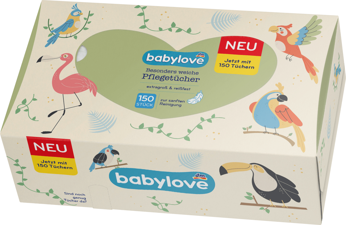Babypflegetücher trocken 3lagig, 150 St