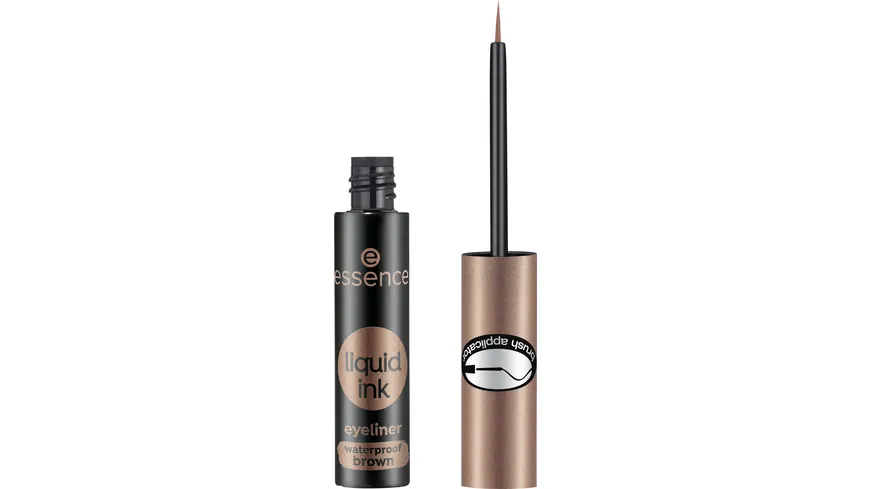 essence liquid ink eyeliner waterproof brown 02 - Ash brown