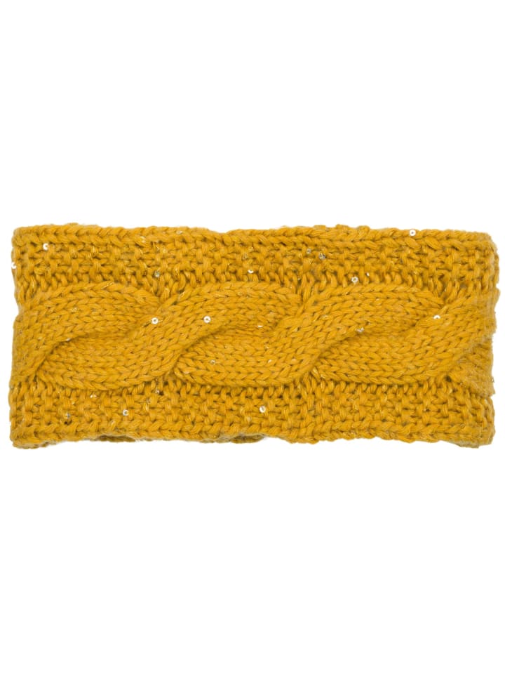 styleBREAKER Strick Stirnband in Curry günstig kaufen onesize