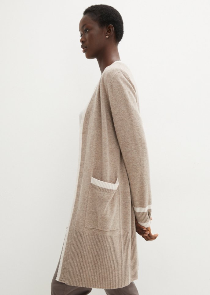 Wollstrickjacke mit Good Cashmere Standard®-Anteil