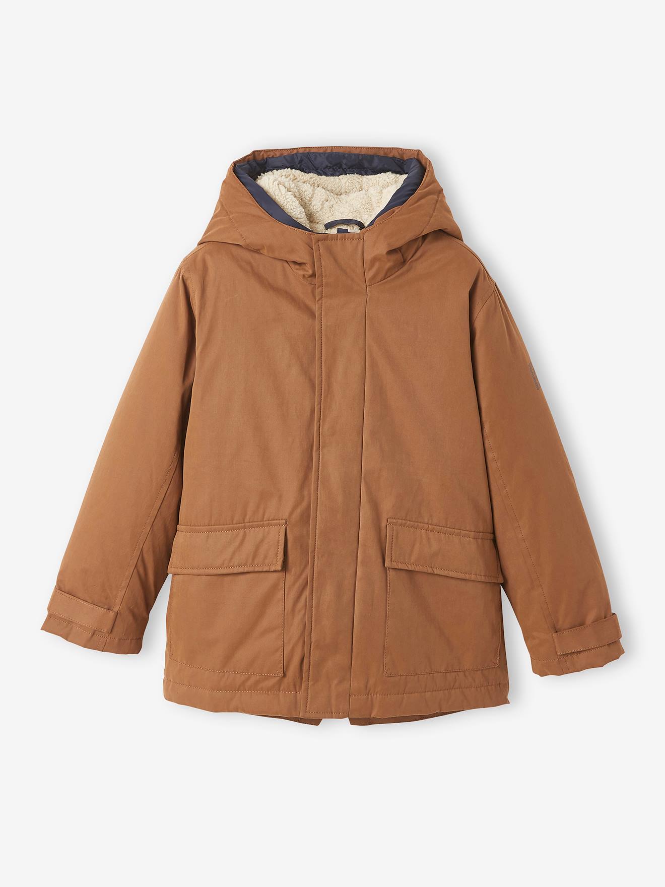 Vertbaudet Jungen 3-in-1-Jacke mit Recycling-Polyester - braun