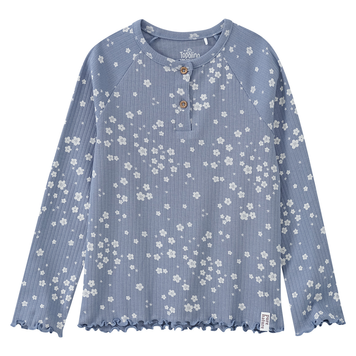 Mädchen Schlafanzug mit Blumen-Allover