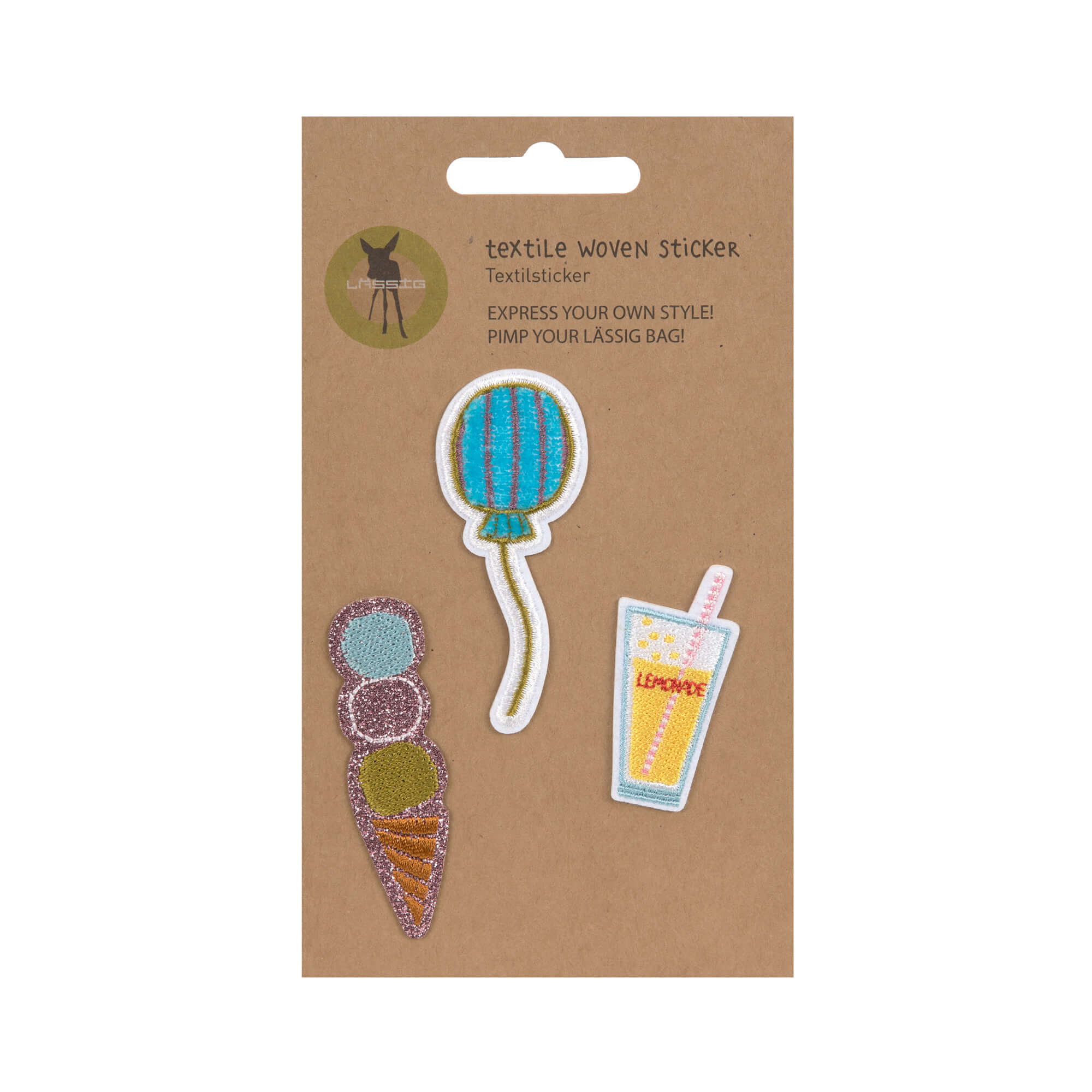 Textil-Sticker (3 Stk) - Schul Set Unique, Sunny