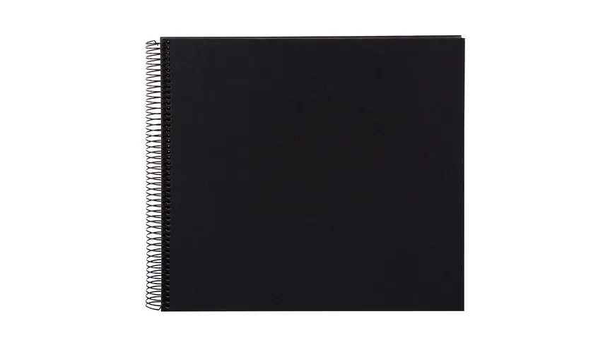 goldbuch Spiralalbum Bella Vista schwarz mit schwarzen Seiten, 30x34 cm