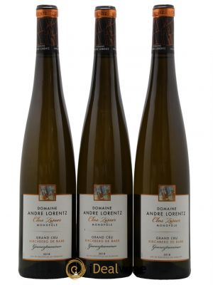 Alsace Gewurtzraminer Grand Cru Kirchberg de Barr Clos Zisser Domaine Andre Lorentz 2018 - Lot de 3 Bouteilles